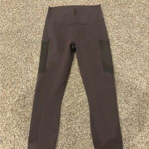 Fabletics PowerHold Leggings in Taupe Slate